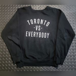 Peace Collective OG Toronto -vs- Everybody crewneck sweater Sz L